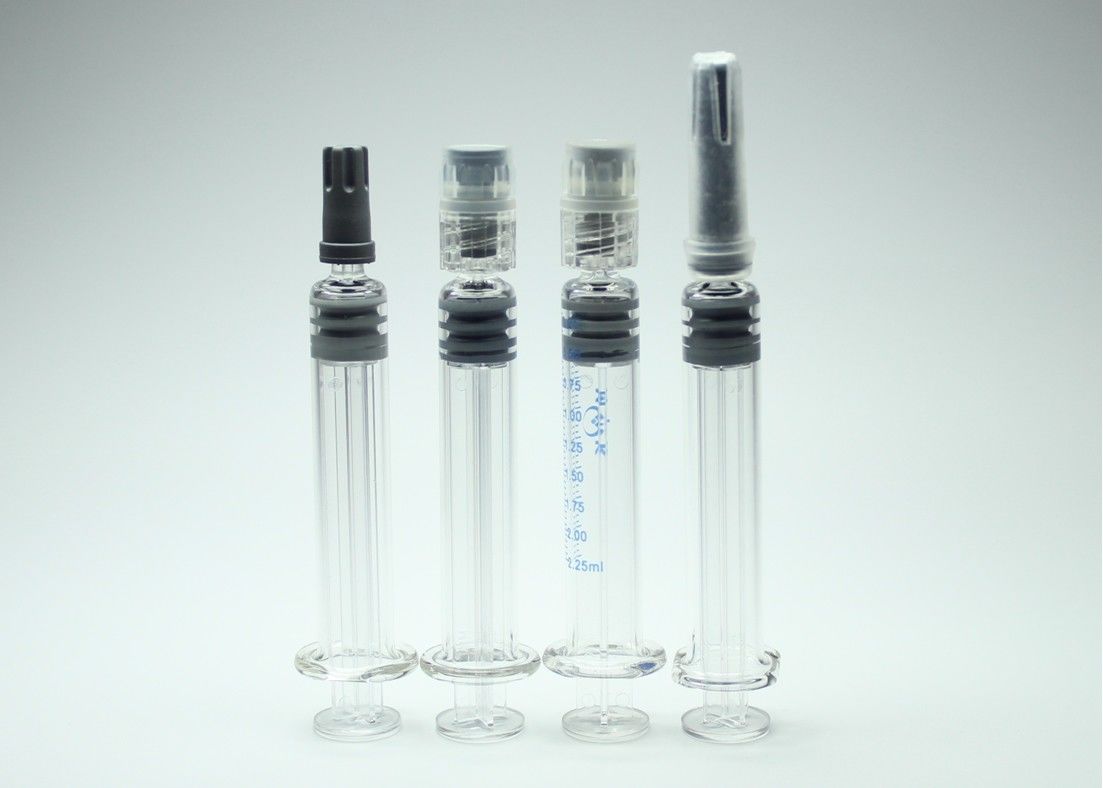 2.25ml Neutral Borosilicate Glass Syringe Luer Lock For Medical And