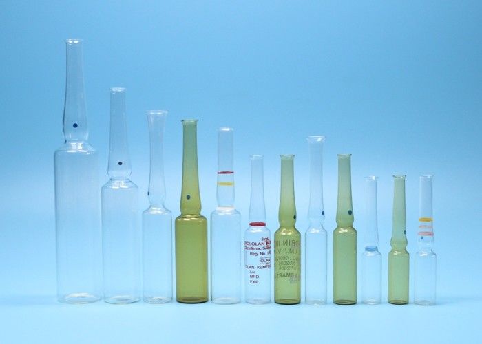 Clear / Amber Glass Ampoule 1ml 2ml 5ml 10ml Capacity For Medical Injection