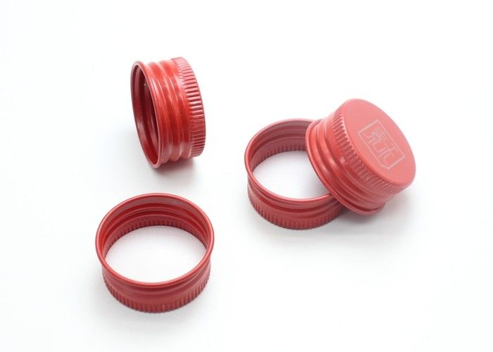 1828mm Metal Screw Caps , Aluminum Threaded Cap For Screw Bottle