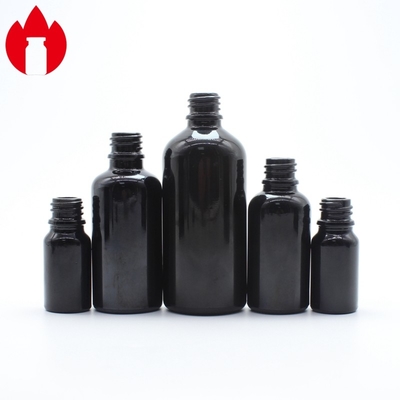 Soda Lime Glass Screw Top Vials Black Essential Oil Glass Bottle 10ml 20ml 30ml 50ml 100ml