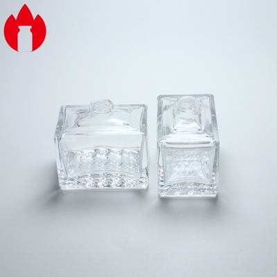 20ml Clear Square Perfume Glass Vial Printing Hot Stamping