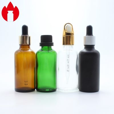 50ml Clear Amber Blue Green Essential Oil Cosmetic Glass Bottle Vial