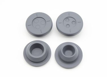 28mm Grey Pharmaceutical Rubber Stoppers For 28 Mouth Infusion Bottles