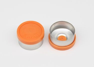 13mm Orange Pharmaceutical Injection Vial Caps With Pre-indentation
