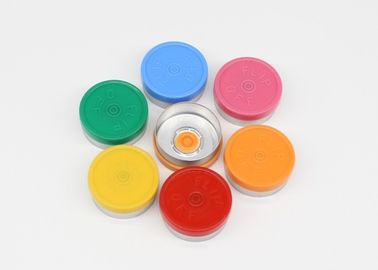 Medicinal Injection Vial Caps 20.3*7.3mm Size GMP Standard With Multi Color