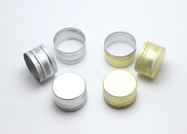 28mm Golden / Silver Aluminum Ropp Caps Theft Proofing Closure With Gasket