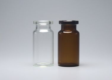 8ml Clear And Brown Medicine Mini Glass Vial Container