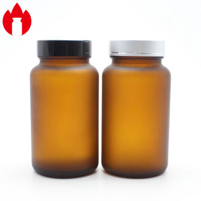 300ml Medical Wide Mouth Frosted Glass Bottle Frosted Amber Bottles