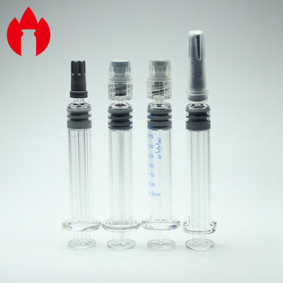 2.25ml Neutral Borosilicate Glass Syringe Luer Lock For Medical And Cosmetic