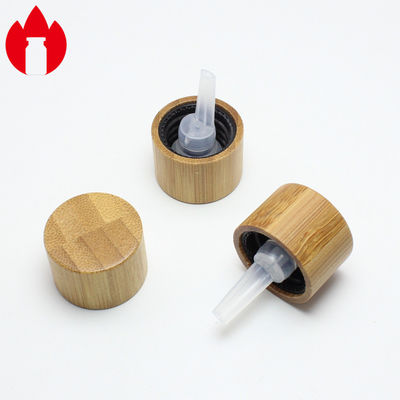 18mm Bamboo Plastic Screw Top Cap With Plastic Stopper