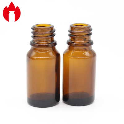 10ml 18mm Mouth Screw Top Vials Amber Glass Essential Oil Bottles
