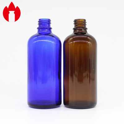 100ml Amber Or Blue Screw Top Vials Glass Essential Oil Bottles