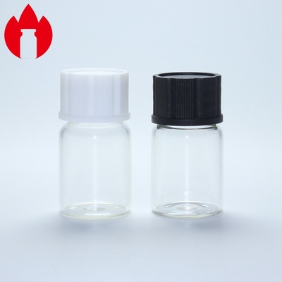7ml Clear Threaded Top Borosilicate Glass Mini Bottle Vial Container