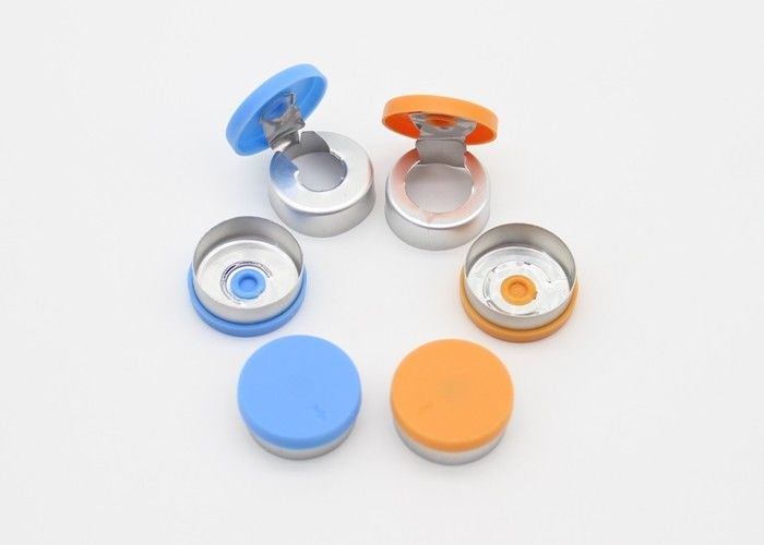 Colorful Tear Off Vial Caps For Medical Injection Vial 20.3*7.3 Mm Size