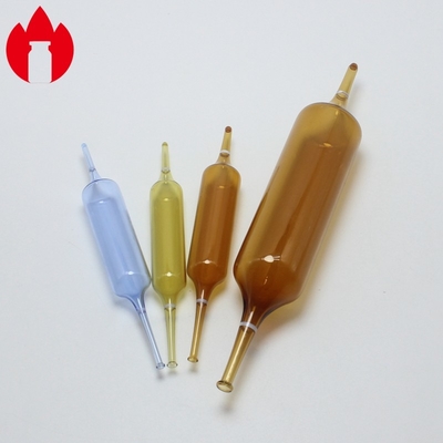 Glass Ampoule 1ml-20ml Empty Clear Or Amber Pharma Injection Glass Ampoule