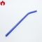 8*200mm Blue Color Borosilicate Glass Straw For Drinking