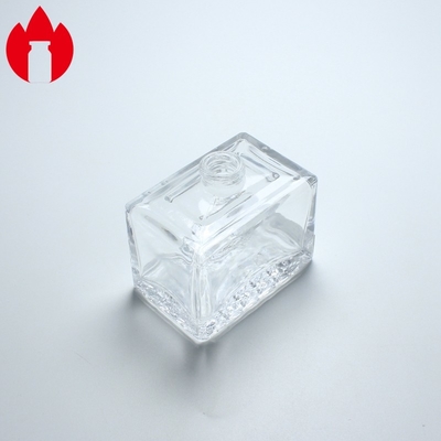 20ml Clear Square Perfume Glass Vial Printing Hot Stamping