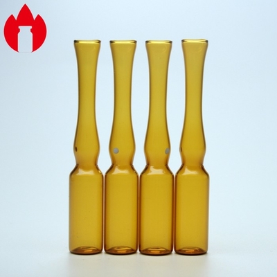Pharmaceutical Glass Ampoules Types , Ampoule Container Transparent / Brown Color