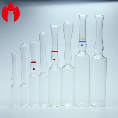 Pharmaceutical Glass Ampoules Types , Ampoule Container Transparent / Brown Color