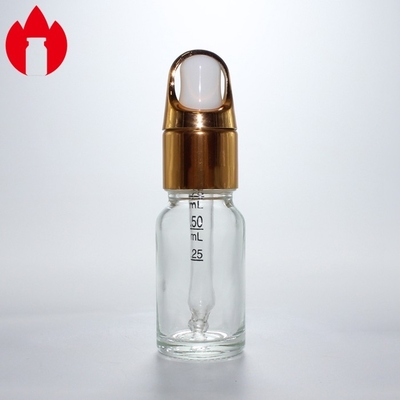 10ml Clear Cosmetic Essential Oil Dropper Glass Bottle Vial