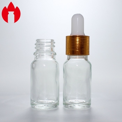 10ml Clear Cosmetic Essential Oil Dropper Glass Bottle Vial