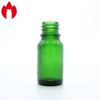 10ml Green Essential Oil Glass Bottle Vial With Plastic Dropper Cap