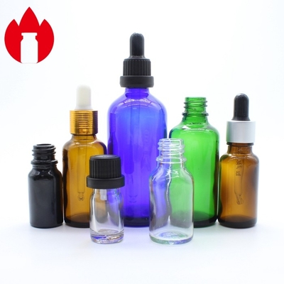 Custom 5ml-100ml Cosmetic Essential Oil Glass Bottle Vial with Dropper Caps