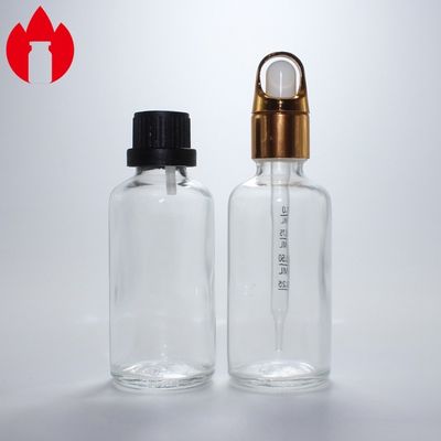 50ml Clear Amber Blue Green Essential Oil Cosmetic Glass Bottle Vial
