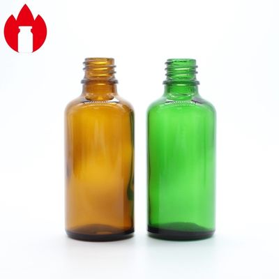 50ml Clear Amber Blue Green Essential Oil Cosmetic Glass Bottle Vial