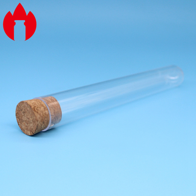 Glass Test Tube With Cork Stopper For Laboratory Equipment