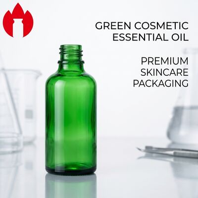 50ml Green Cosmetic Essential Oil Glass Bottle Vial
