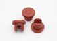 Red 20mm Butyl Rubber Stopper , Rubber Plugs And Stoppers With Sterilization
