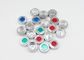 20mm Color Customized Two Pieces Crimp Aluminum Cover Cap With Ring-Pull
