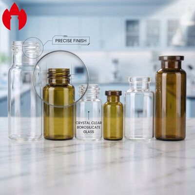 USP Type I Borosilicate Glass Vials 2ml 5ml 10ml Crimp Neck GMP Factory Direct Supply