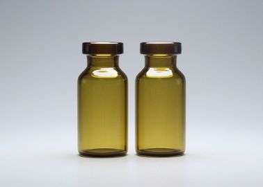 Clear and Amber 3ml Medicine Crimp Top Glass Tube Vial for Injection