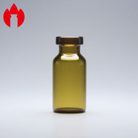 3ml Amber Mini Glass Tube Vial With Flip Off Cap