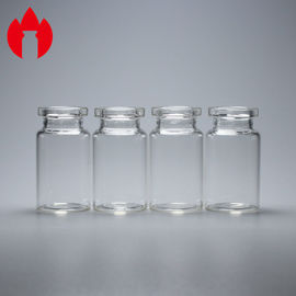 Customized 5ml Transparent Medicinal Borosilicate Glass Tube Vials