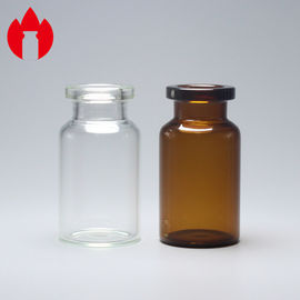 10ml Clear and Brown Tubular Glass Bottle Vial