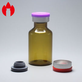 20ml Clear Or Coffee Medicinal and Cosmetic Glass Tube Bottle Vials