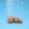Glass Test Tube With Cork Stopper For Laboratory Equipment