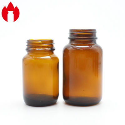 Amber Soda-Lime Glass Bottle For Tablet Or Pill