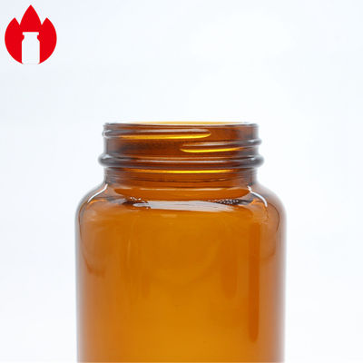 Amber Soda-Lime Glass Bottle For Tablet Or Pill