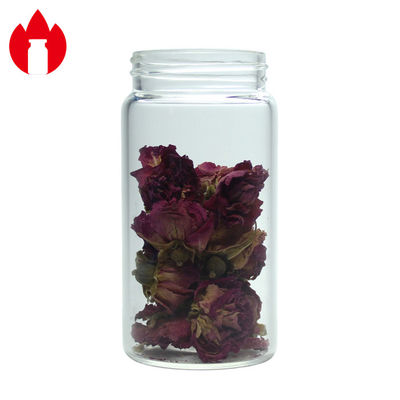 50ml 100ml 150ml Wide Mouth High Borosilicate Glass Bottle Jar Container