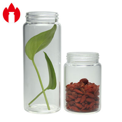 3.3 High Borosilicate Heat Resistant Glass Bottle Large Mouth Screw Vial