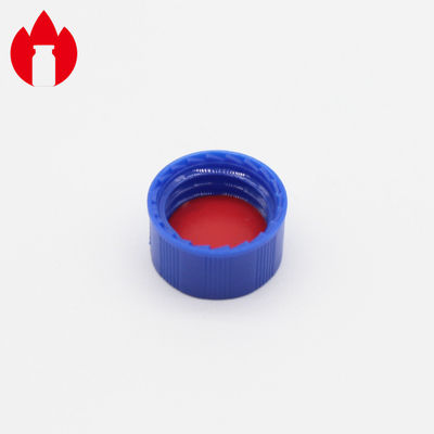 9mm Plastic Screw Caps PP Material Blue Color For Chromatographic Bottle
