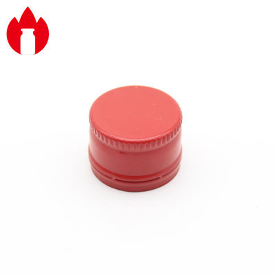 20mm Red Screw Aluminum Ropp Caps With PE Gasket