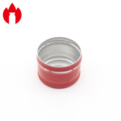 20mm Red Screw Aluminum Ropp Caps With PE Gasket