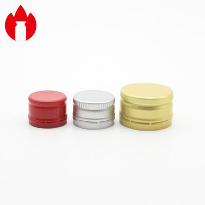 20mm 22mm 25mm 28mm Aluminium Pilfer Proof Caps For Screw Bottle