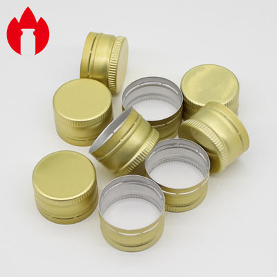 Oral Liquid Glass Bottle Pilfer Proof Closure , 28mm Aluminium Caps