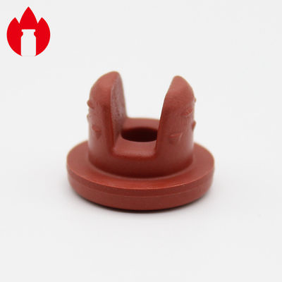 Red 20mm Butyl Rubber Stopper , Rubber Plugs And Stoppers With Sterilization